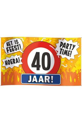 Gevelvlag 40 jaar 90 x 150 cm