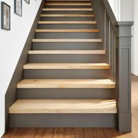 VidaXL Traptreden 2 st 90x25x2 cm onbehandeld massief eikenhout - thumbnail