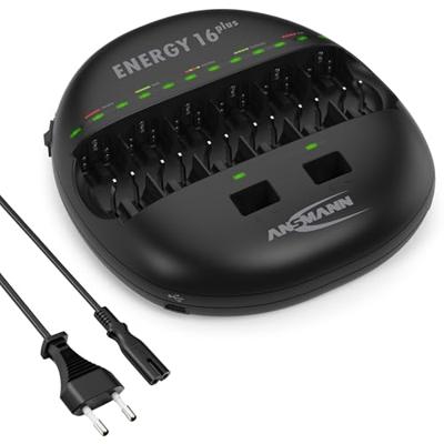 Ansmann Energy 16 plus Batterijlader NiCd, NiMH AAA (potlood), AA (penlite), C (baby), D (mono), 9 V (blok)