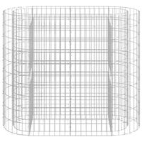 Gabion plantenbak verhoogd 120x50x100 cm gegalvaniseerd ijzer - thumbnail