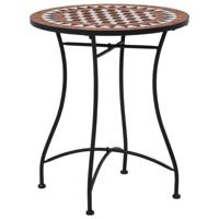 VidaXL Bistrotafel mozaïek 60 cm keramiek bruin - thumbnail