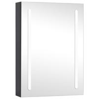 Badkamerkast met spiegel en LED 50x13x70 cm - thumbnail