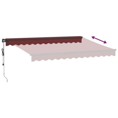 Luifel automatisch uittrekbaar 350x250 cm bordeauxrood Luifel automatisch uittrekbaar 350x250 cm bordeauxrood