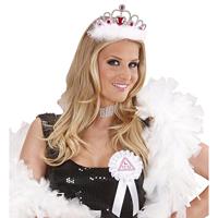 Tiara wit met hartje - thumbnail