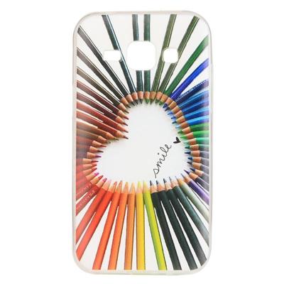 Voor Galaxy J7 potlood kleurenpatroon TPU patroon beschermhoes TPU beschermhoes