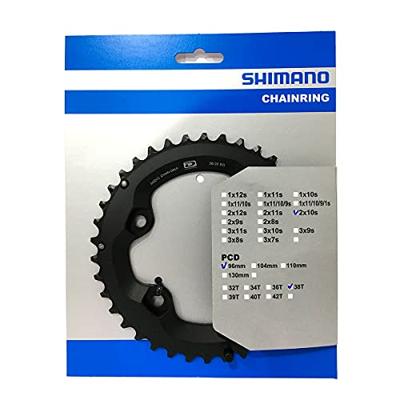 Shimano blad 38t 10v deore zwart y1wd98030