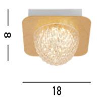 Searchlight Design plafondlampCelestia goud - 32511-1GO - thumbnail
