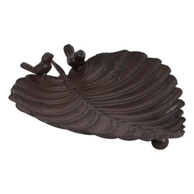 Vogelvoeder blad m/2 vogels L22Bx27,5cm