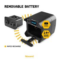 BeamZ BBP54 verticale LED-par voor buiten op accu RGBWA+UV WDMX - thumbnail
