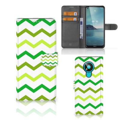 Nokia 3.4 | Telefoon Hoesje | Zigzag Groen Nokia 3.4 | Telefoon Hoesje | Zigzag Groen