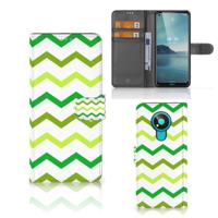 Nokia 3.4 | Telefoon Hoesje | Zigzag Groen - thumbnail