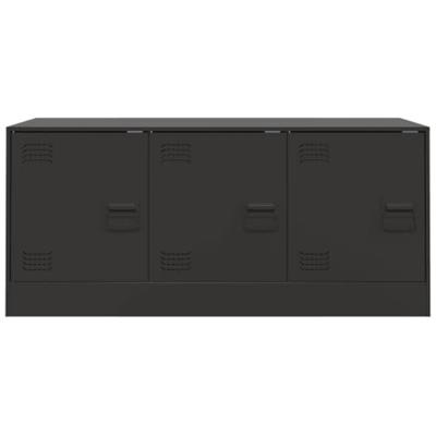 Tv-meubel 99x39x44 cm staal zwart