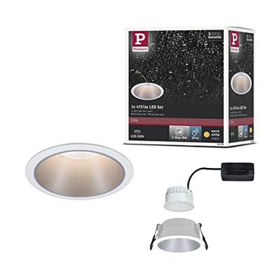 Paulmann 93409 Cole Coin Inbouwlamp LED 6 W Wit, Zilver Paulmann 93409 Cole Coin Inbouwlamp LED 6 W Wit, Zilver