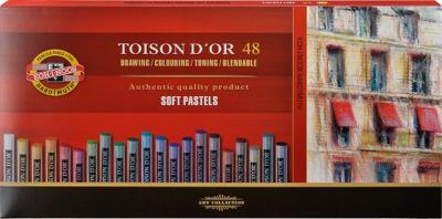Pastelkrijt Koh-I-Noor Toison 8516 rond 48 stuks assorti
