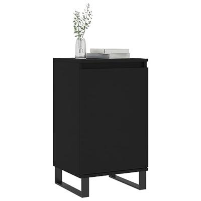 Dressoirs 2 st 40x35x70 cm bewerkt hout zwart