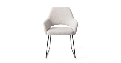 Jesper Home Eetkamerstoel 'Yanai' Slide Black, kleur Pigeon