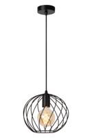 Lucide DANZA - Hanglamp - Ø 25 cm - 1xE27 - Zwart - thumbnail