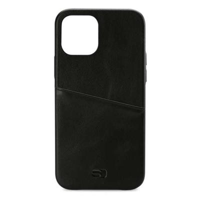Senza Pure Leather Cover with Card Slot Apple iPhone 12/12 Pro Deep Black Senza Pure Leather Cover with Card Slot Apple iPhone 12/12 Pro Deep Black