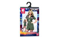 Top Gun vliegenier kostuum vrouw - thumbnail