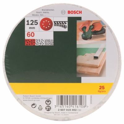 Bosch Accessoires 25-delige schuurbladenset voor excenterschuurmachines, korrel 60 - 2607019492