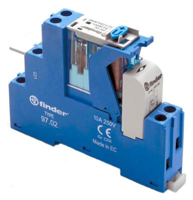 Finder 4C.02.9.024.0050 Relaismodule Nominale spanning: 24 V/DC Schakelstroom (max.): 8 A 2x wisselcontact 1 stuk(s)