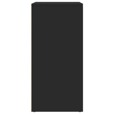 Dressoirs 2 st 79x38x80 cm bewerkt hout zwart