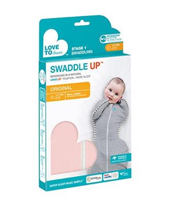 Love To Dream™ Swaddle Up Stage 1 Original dusty pink-M (6,0 - 8,5 kilo)