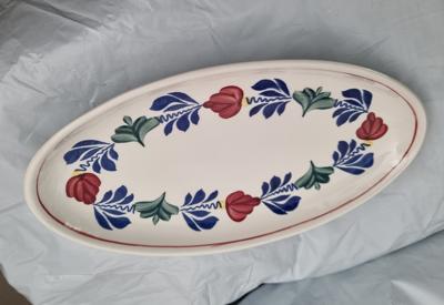 Boerenbont serveerschaaltje 13,5 x 24 cm