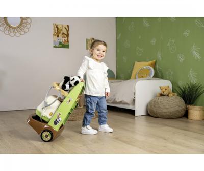 Smoby - Zoo Veterinarian Trolley - Panda Plush - Veel accessoires inbegrepen - 2 in 1 product: Transportkooi - Productie