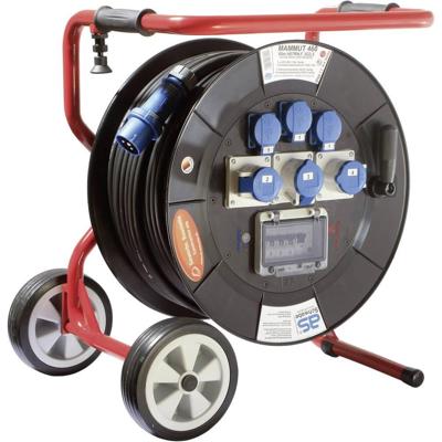 AS Schwabe 26204 Kabelhaspel 80.00 m Zwart CEE-stekker 16 A 3-polig