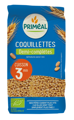 Primeal Halfvolkoren elleboogjes snelkook 3 minuut bio 500 Gram Primeal Halfvolkoren elleboogjes snelkook 3 minuut bio 500 Gram