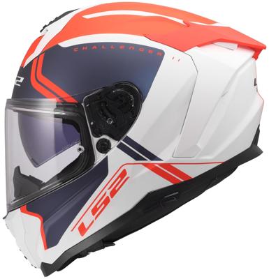 LS2 Helmet ff817 challeng ii titanium white/bl/rt x