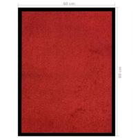 Deurmat 60x80 cm rood - thumbnail