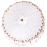 Parasol Crme 180-190 cm Katoenen stoffen & Hout & Bamboe - thumbnail