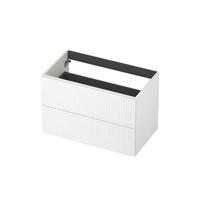 INK - Onderkast 2L Gelakt Gefreesd Tbv Greep - 800x450x520 Mm - Mat Wit - thumbnail