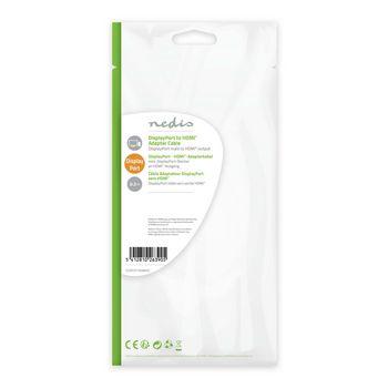 DisplayPort - HDMI-kabel | DisplayPort male - HDMI-uitgang | 0,2 m | Zwart DisplayPort - HDMI-kabel | DisplayPort male - HDMI-uitgang | 0,2 m | Zwart