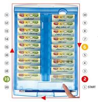 HAN CROCO 9988-643 Flashcards Blauw (doorschijnend) Aantal kaarten (max.): 2.000 kaarten DIN A8 liggend - thumbnail