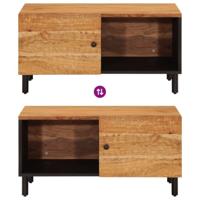 Salontafel 80x50x40 cm massief acaciahout - thumbnail