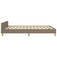 Bedframe zonder matras stof taupe 140x200 cm - thumbnail
