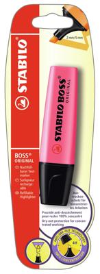 Markeerstift stabilo boss 70/56 blister roze