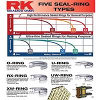 RK Chains 525 zxw 110 n grey open - thumbnail