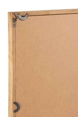 J-Line Wanddecoratie Leeuw Hout|Glas Bruin