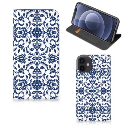 iPhone 12 Mini Smart Cover Flower Blue iPhone 12 Mini Smart Cover Flower Blue