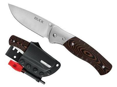 Buck Knives Selkirk Micarta Zakmes Bruin