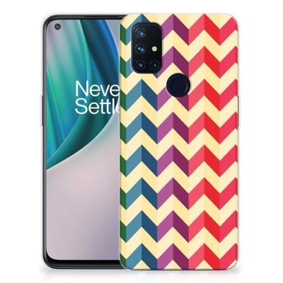 OnePlus Nord N10 5G | TPU bumper | Zigzag Multi Color OnePlus Nord N10 5G | TPU bumper | Zigzag Multi Color