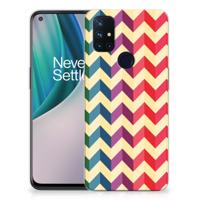 OnePlus Nord N10 5G | TPU bumper | Zigzag Multi Color - thumbnail