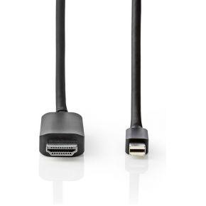 Mini-DisplayPort - HDMI-Kabel | Mini-DisplayPort Male - HDMI Male | 2,0 m | Zwart