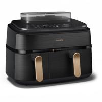 Philips NA552/00 Dual Basket Airfryer Zwart - thumbnail