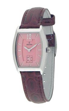 Horlogeband Festina F16025-7 Leder Rood 16mm Horlogeband Festina F16025-7 Leder Rood 16mm