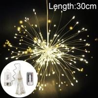 30cm explosie bal Fireworks Copper Wire LED String Light 150 LEDs batterijen vak LED decoratieve Light met afstandsbediening (wit licht) - thumbnail